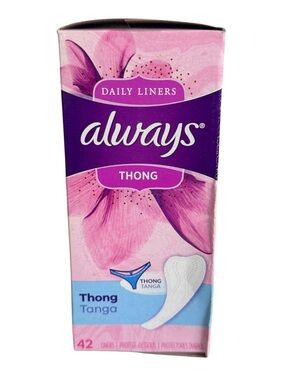 Always Thong Daily Liners 42 Regular Sealed